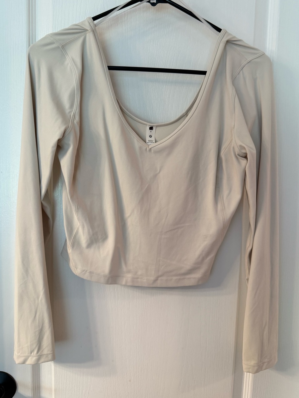 🤍 Lululemon Align Long Sleeve Shirt Natural Ivory Size 8 NWOT - Picture 7 of 14